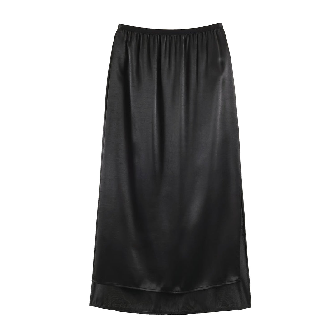 Damen Unterrock mit gepunktetem Mesh‑Überwurf und elastischem Bund Shop Nory