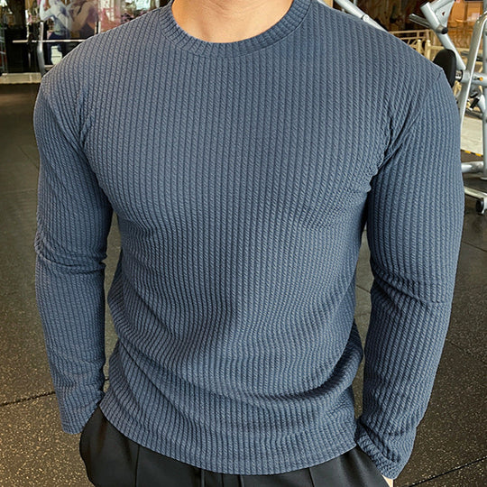 Herren Langarmshirt mit strukturiertem GewShopnorye