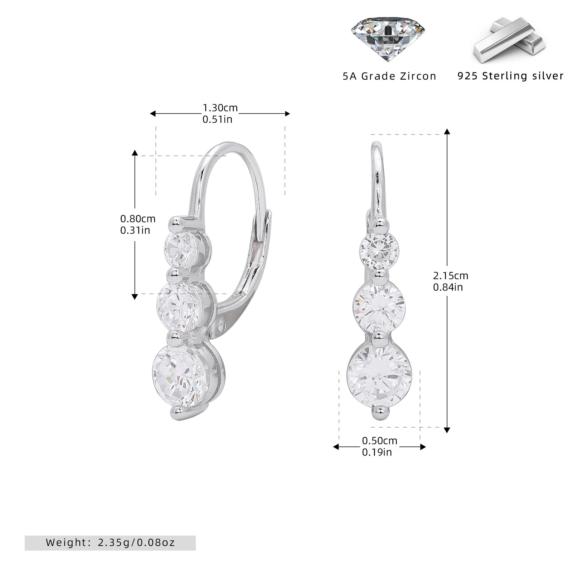 Damen Trauringe mit mehrfarbigem Zirkonbesatz und hochwertigem 925 Sterling Silber Shop Nory