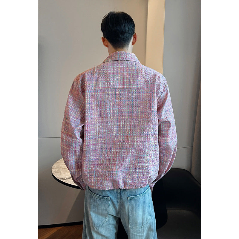 Herren Lässige Hemdbluse mit strukturiertem Design Shop Nory