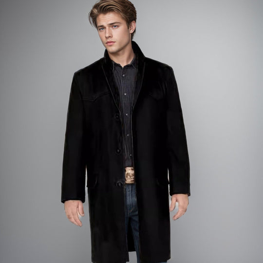 Herren eleganter, klassischer Überziehmantel