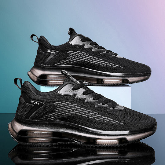 Herren Atmungsaktive Laufsneaker mit sichtbarer Luftkammer-Zwischensohle und gestricktem Mesh-Obermaterial Shopy Nory