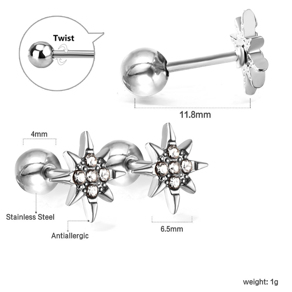 Damen Ohrstecker im schmetterlingsförmigen Design Shop Nory