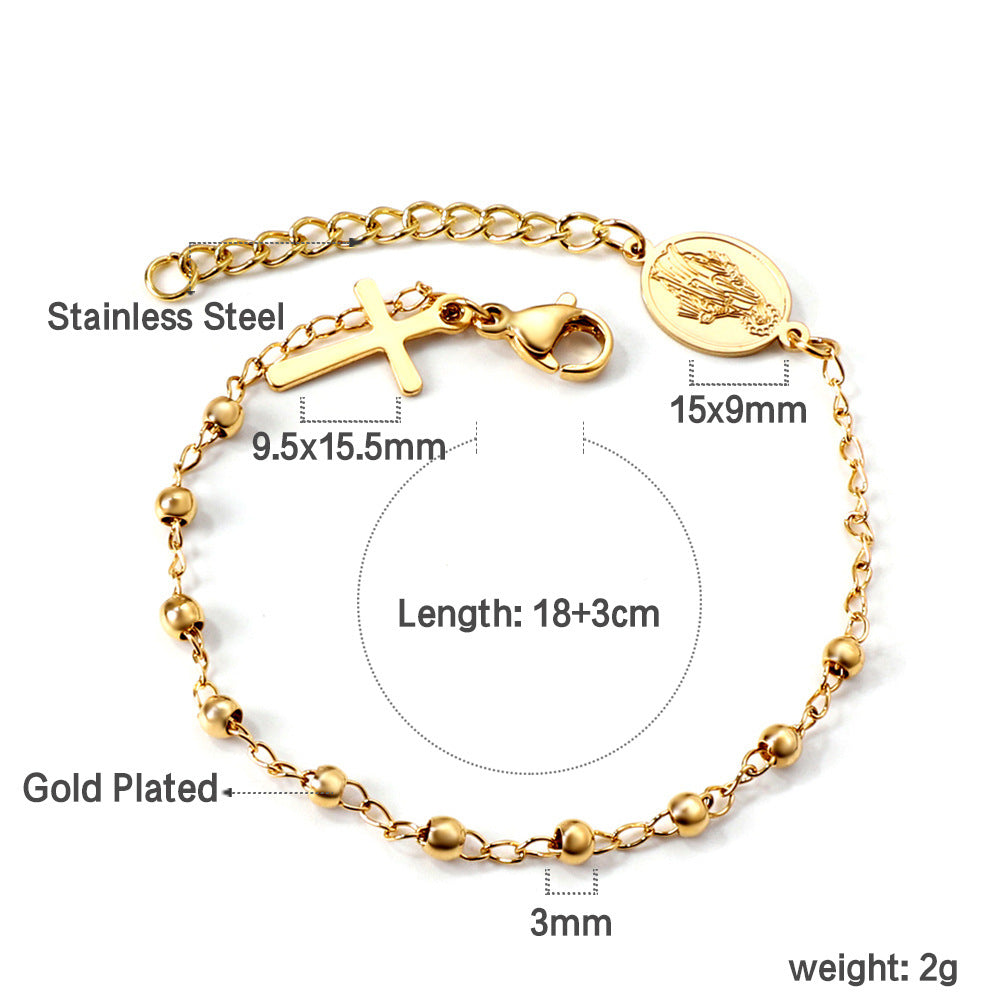 Damen elegante Armband mit antiallergischen Perlen und einzigartigem Anhänger Shop Nory