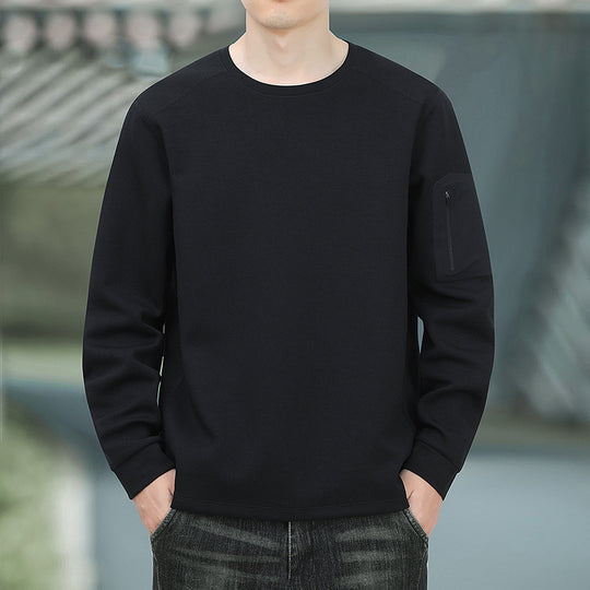 Herren Oversized Sweatshirt mit kontrastierenden Seitentaschen und weichem Fleecefutter Shop Nory