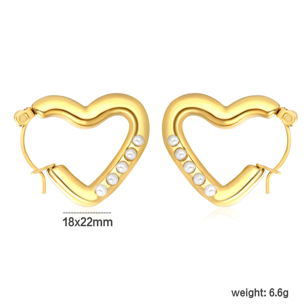 Damen Hoops mit modernem, geschwungenem Design aus hochwertigem Edelstahl Shop Nory