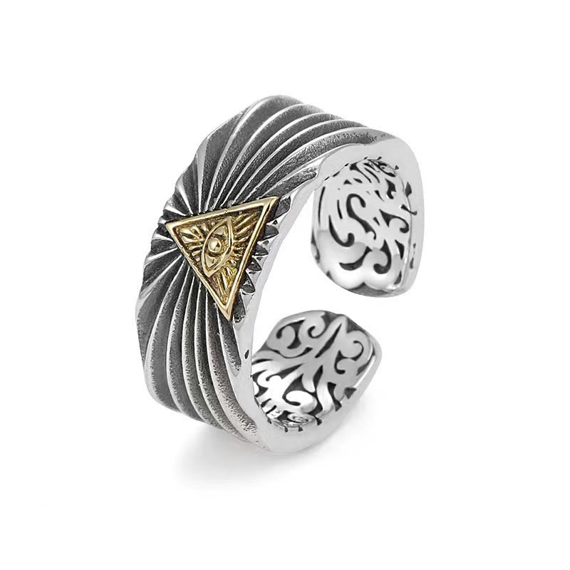 Damen Offener Ring mit kunstvollem Auge-Design Shop Nory