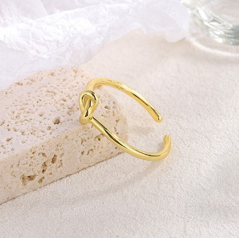Damen Offener Ring mit kunstvollem Knoten-Design Shop Nory