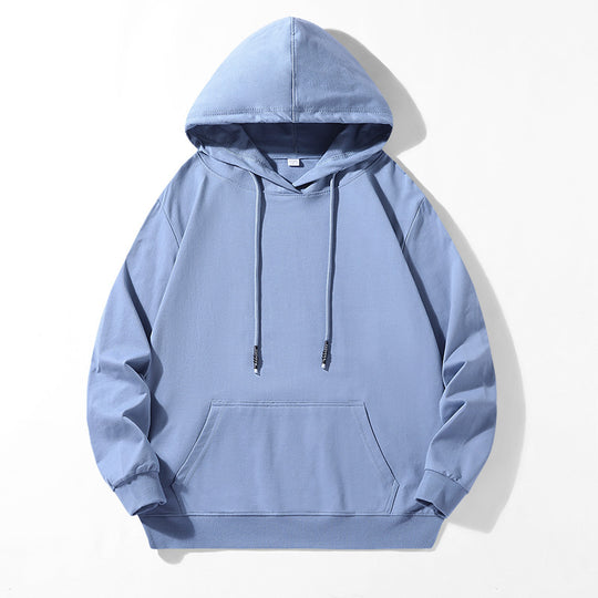 Unisex Locker geschnittener Kapuzenpullover aus Baumwollmix mit Kängurutasche und Kordelzug Shop Nory