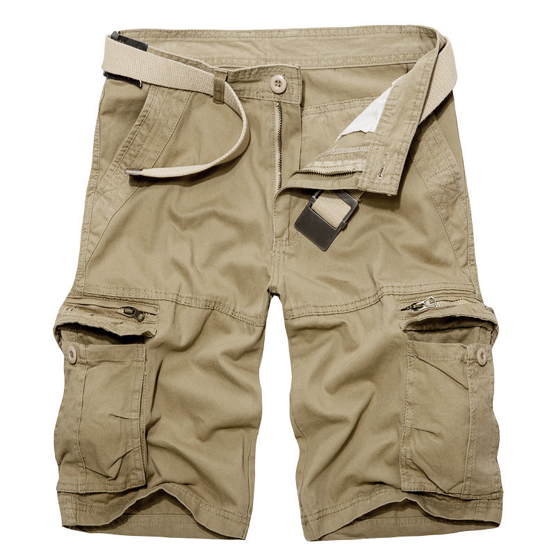 Herren Cargo-Shorts mit multifunktionalen Taschen und verstellbarem Gürtel Shopnory