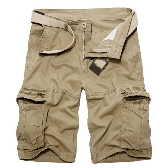 Herren Cargo-Shorts mit multifunktionalen Taschen und verstellbarem Gürtel Shopnory