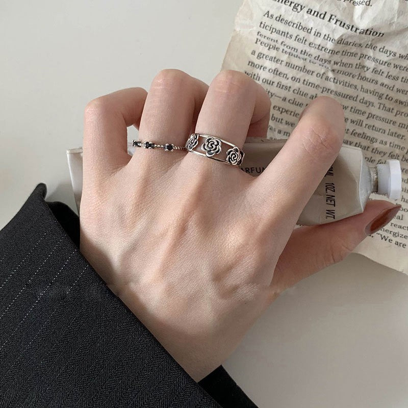 Damen Ring mit kunstvollem Rosendesign Shop Nory