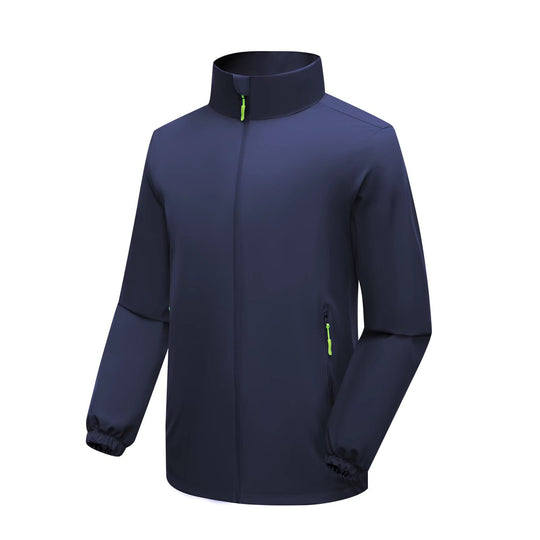 Herren Leichte Softshell‑Regenjacke mit hohem Stehkragen und winddichter Mikrofaserschale Shop Nory