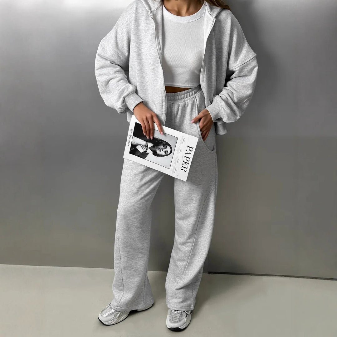 Damen Freizeit Hoodie Set Shop Nory