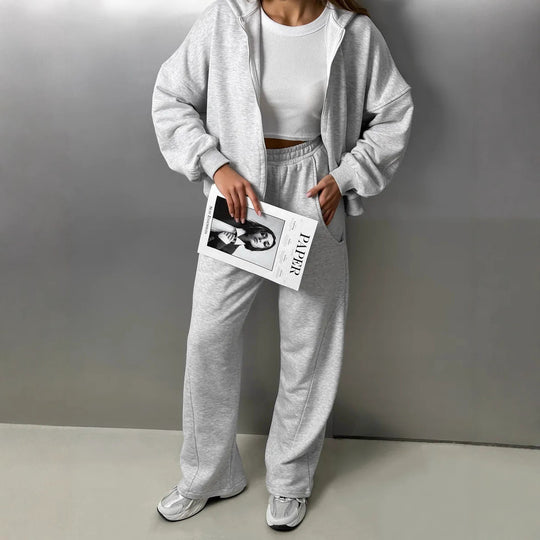 Damen Freizeit Hoodie Set Shop Nory