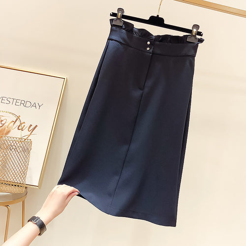 Damen Eleganter Midi-Rock mit Falten-Design Shop Nory