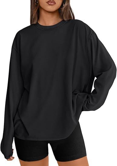 Damen Oversize-Sweatshirt mit Rundhalsausschnitt und verlängertem Saum Shop Nory