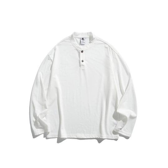 Unisex Langärmeliges Henleyshirt mit kurzer Knopfleiste und relaxed Fit Shop Nory