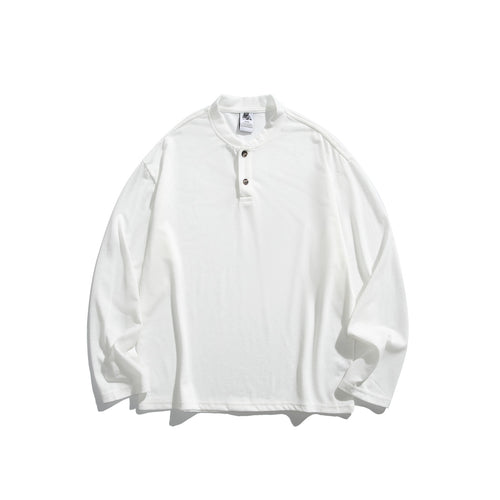 Unisex Langärmeliges Henleyshirt mit kurzer Knopfleiste und relaxed Fit Shop Nory
