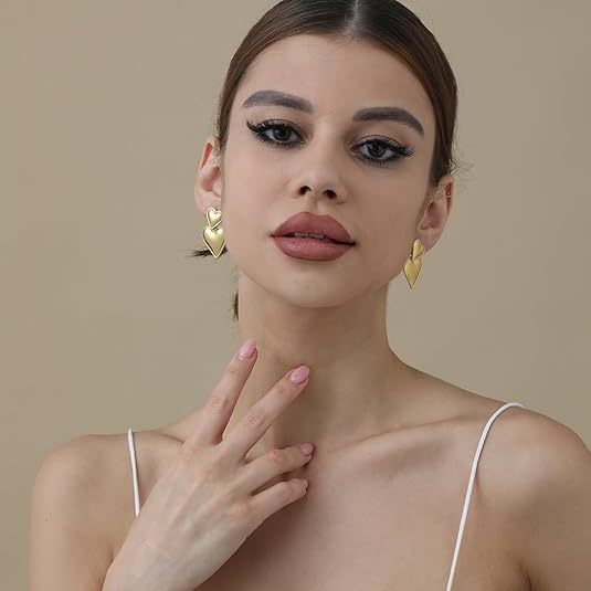 Damen Ohrhänger im eleganten Herzdesign Shop Nory