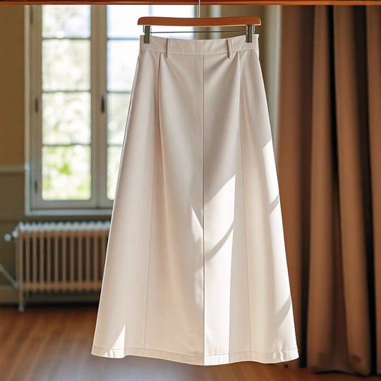 Damen Eleganter Maxirock mit Knopfdetails und hohem Bund Shopnory