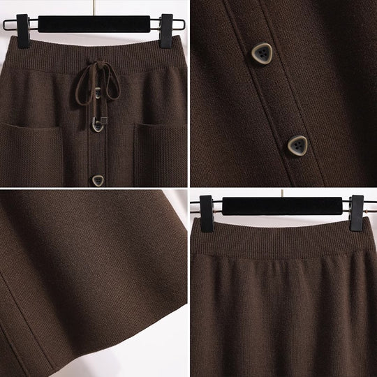 Damen Eleganter Maxirock mit praktischen Taschen Shop Nory