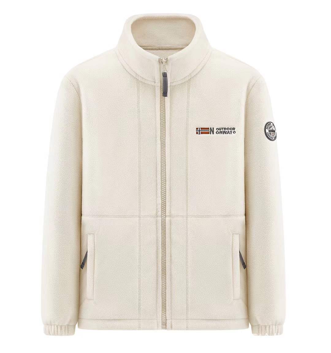 Herren Mikrofleece-Quiltjacke mit Stehkragen, elastischen Bündchen und verdeckten Eingrifftaschen Shop Nory