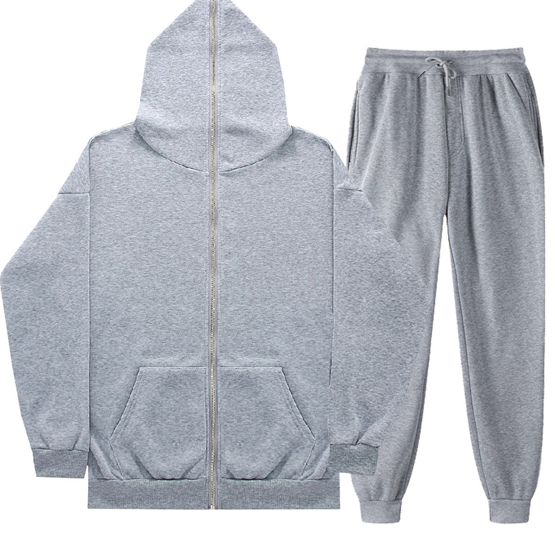 Unisex nan leichter French-Terry Zip-Hoodie und tapered Jogginghose Set mit Raglanärmeln, Kängurutasche und elastischem Komfortbund Shop Nory