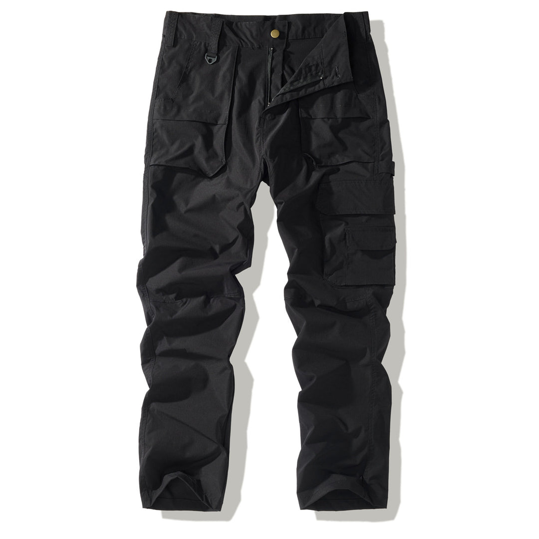 Herren Robuste Cargo-Hose mit aufgesetzten Klappentaschen, Knieabnähern und geradem Schnitt Shop Nory