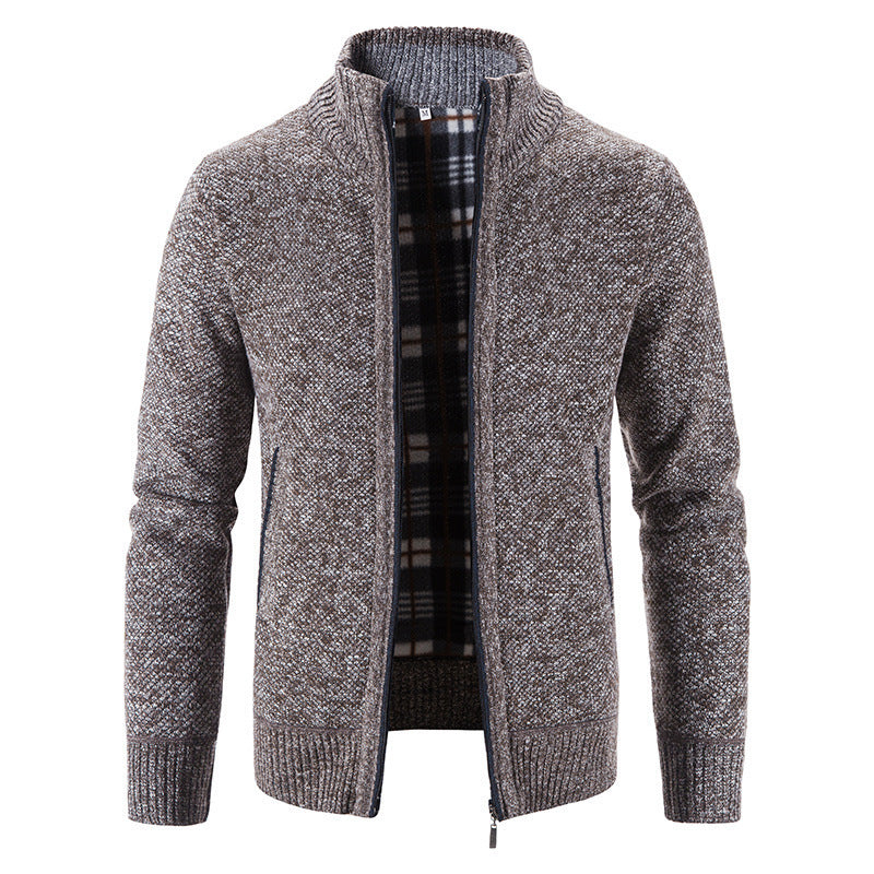 Herren Strickjacke mit innovativem wärmeisolierendem Innenfutter