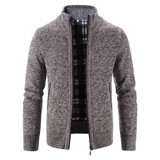 Herren Strickjacke mit innovativem wärmeisolierendem Innenfutter