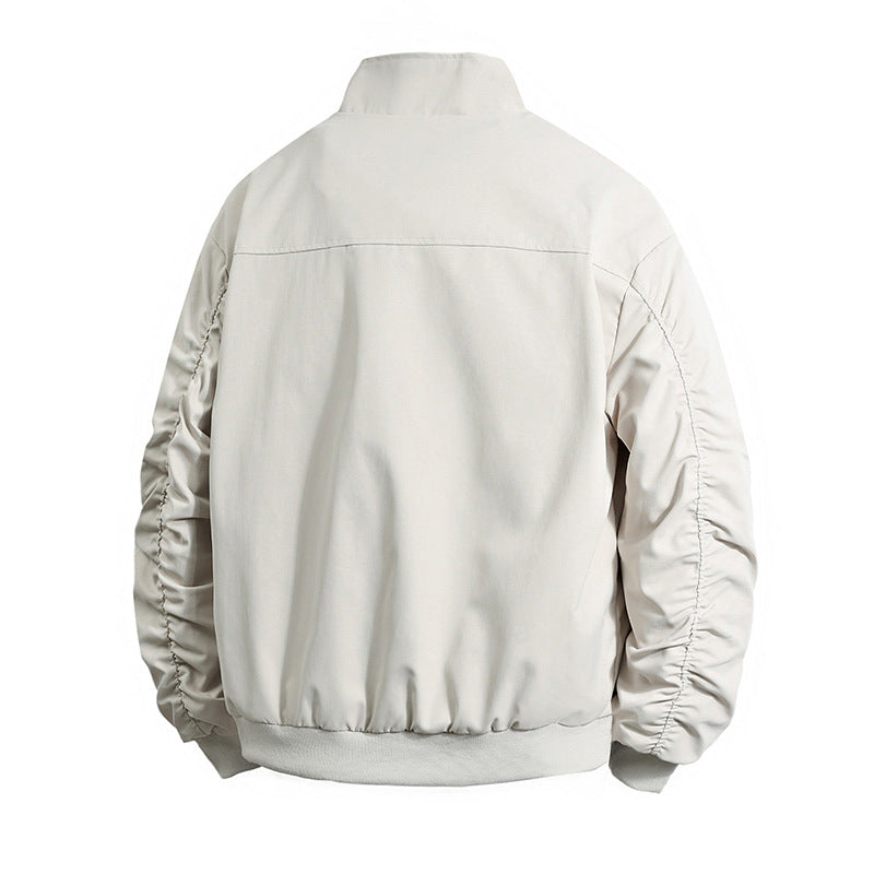 Herren Übergangsjacke mit hohem Kragen und praktischen Reißverschlusstaschen Shopnory