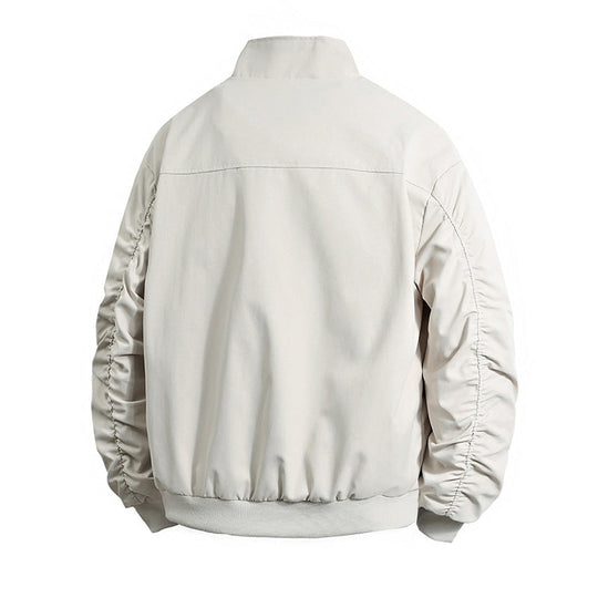Herren Übergangsjacke mit hohem Kragen und praktischen Reißverschlusstaschen Shopnory