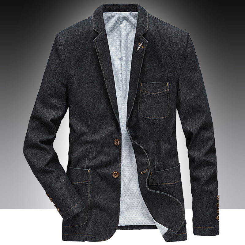 Herren Denim-Sakko im unstrukturierten Worker-Stil mit aufgesetzten Taschen Shop Nory