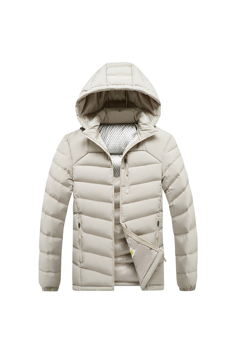 Herren Isolierte Steppjacke mit Kapuze und Thermoreflect-Innenfutter Shop Nory