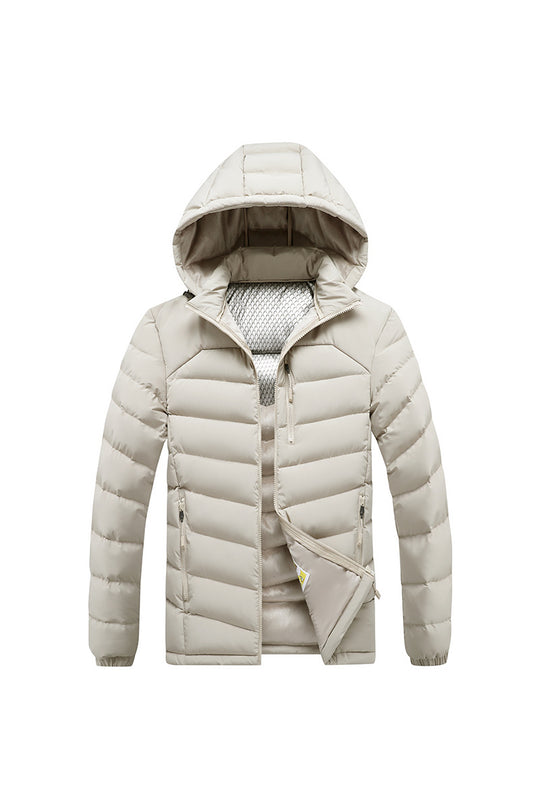 Herren Isolierte Steppjacke mit Kapuze und Thermoreflect-Innenfutter Shop Nory