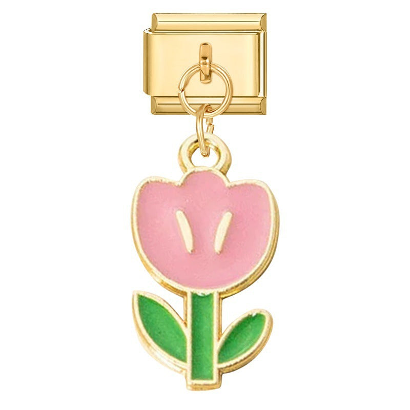 Filigraner Kirschblüten-Anhänger Für Bettelarmband