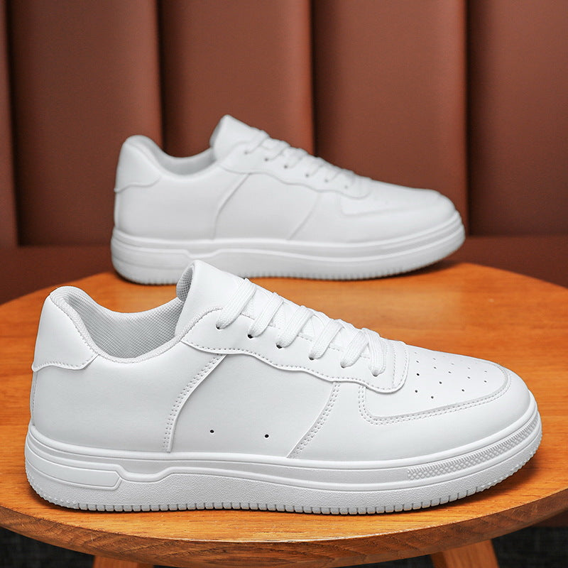 Damen Sportliche Sneakers mit robustem Lederobermaterial und dämpfender Sohle