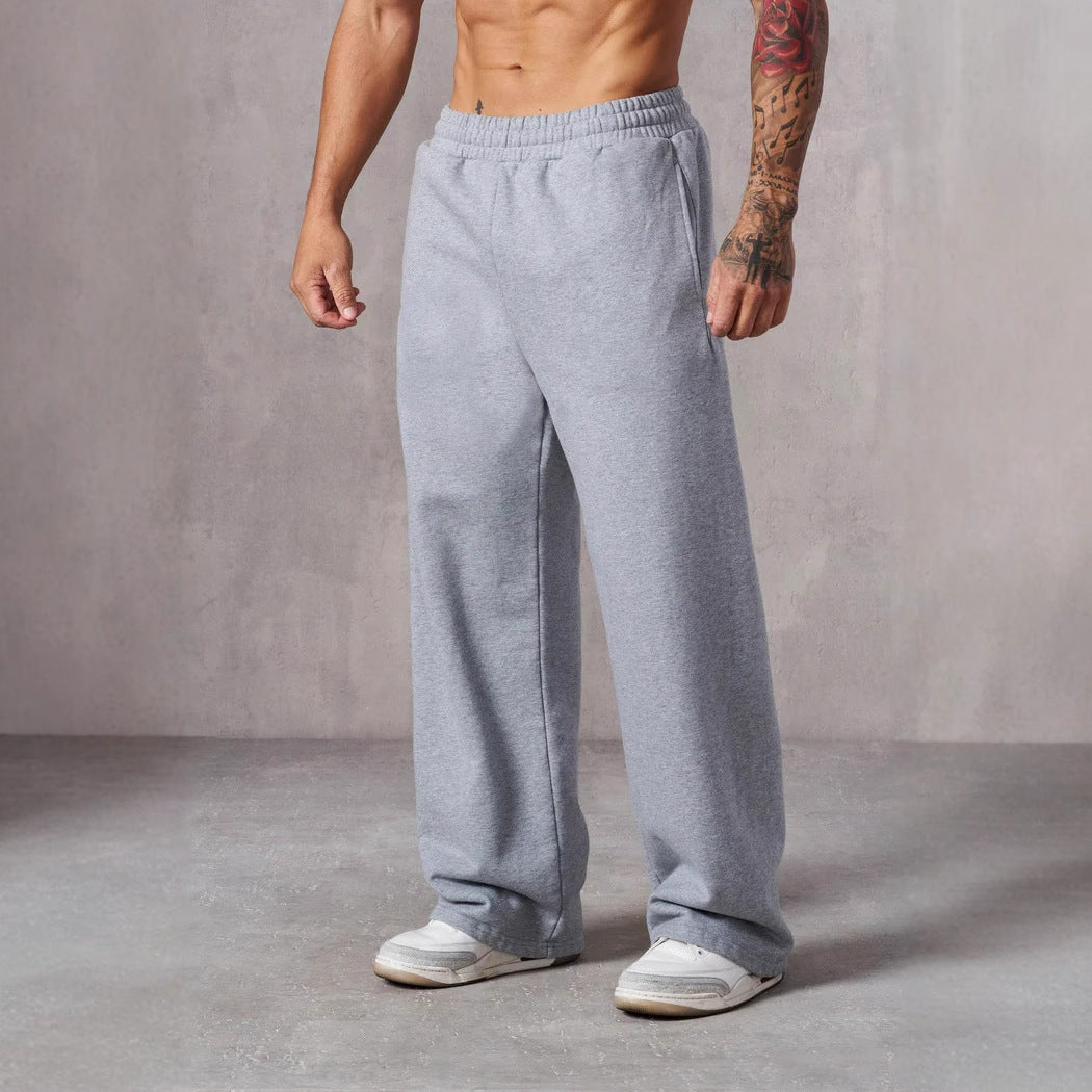 Herren Baggy Jogginghose mit elastischem Bund und seitlichen Taschen