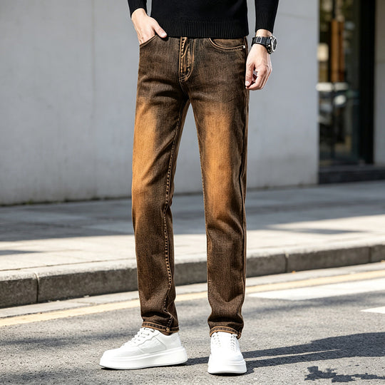 Herren Slim-Fit Jeans mit modischem Used-Look Shop Nory