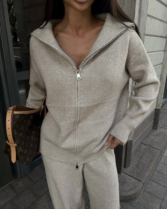 Damen Sportlicher Reißverschluss-Pullover Shop Nory