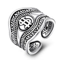 Damen Offener Ring mit kunstvollem Geldsymbol-Design Shop Nory