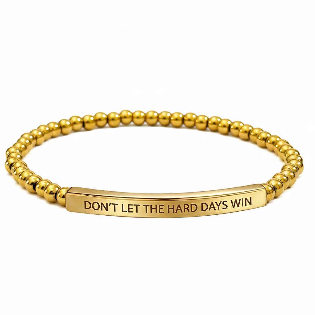Damen Motivationsarmband mit personalisiertem Mut-Spruch Shop Nory