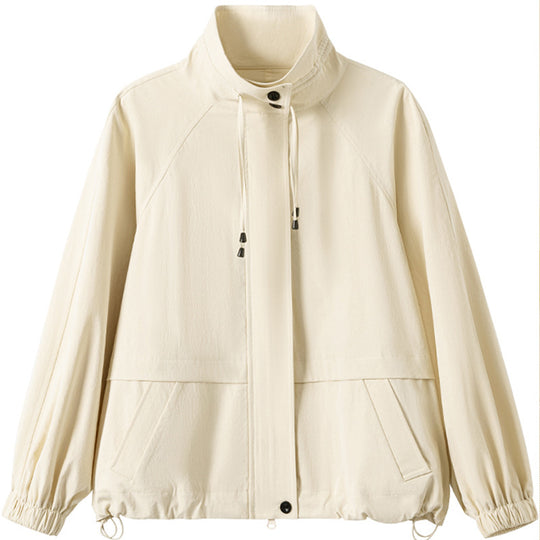 Damen lässige Übergangsjacke mit hohem Kragen Shop Nory