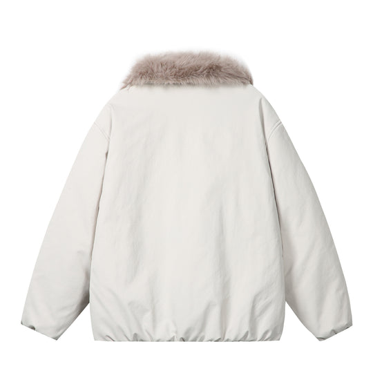 Damen Kurzblouson im Boxy‑Cut mit voluminösem Kunstfellkragen und Zwei-Wege‑Reißverschluss Shop Nory