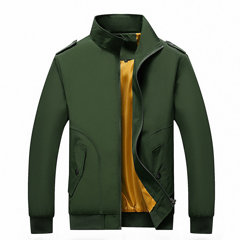 Herren Bomberjacke im Aviator-Microfiber-Look mit Ärmeltasche und gerippten Abschlüssen Shop Nory