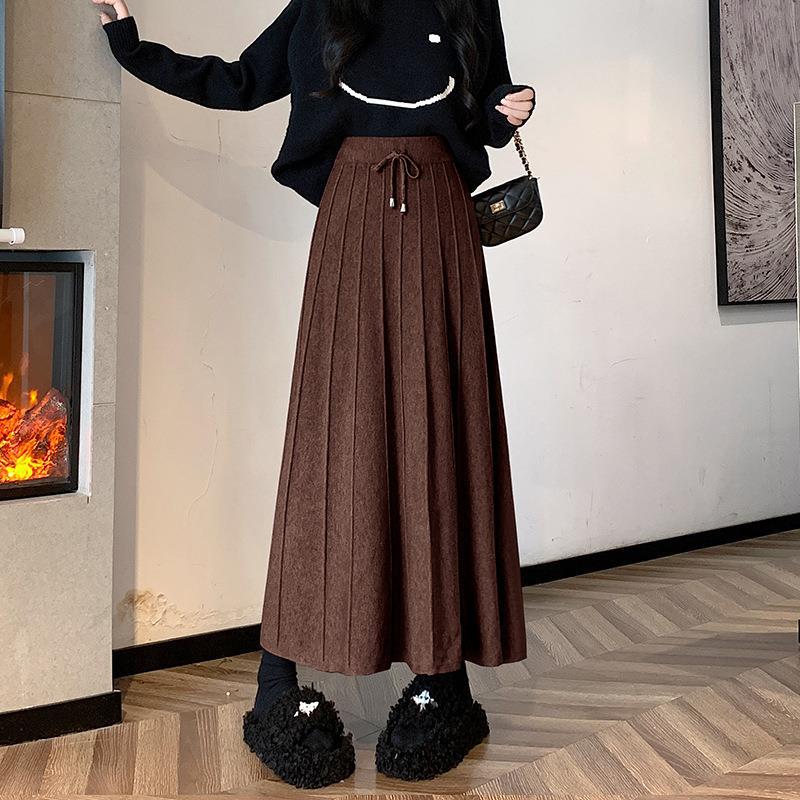 Damen Eleganter und fließender Maxirock Shop Nory