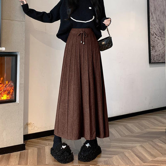 Damen Eleganter und fließender Maxirock Shop Nory
