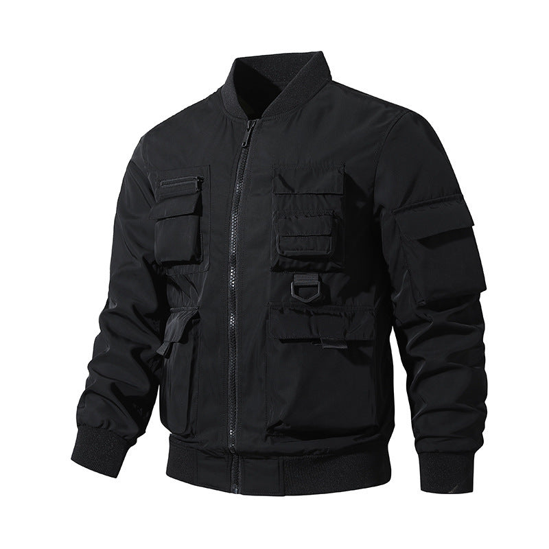 Herren Taktische Bomberjacke im Field‑Look mit modularen Außenfächern und elastischem Saum Shop Nory