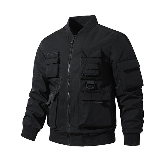 Herren Taktische Bomberjacke im Field‑Look mit modularen Außenfächern und elastischem Saum Shop Nory